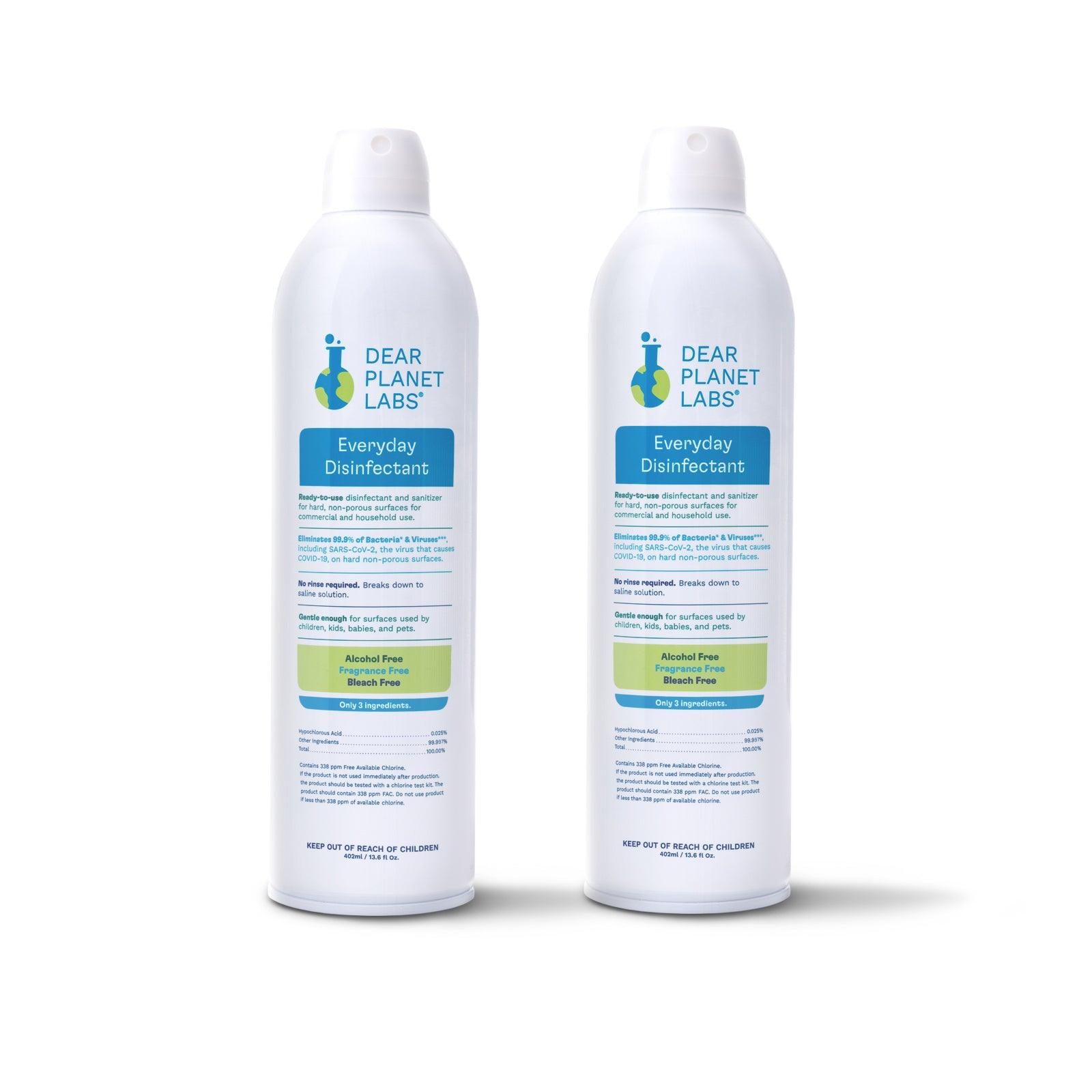 Hypochlorous Acid Disinfectant Spray (2-pack) - Dear Planet Labs